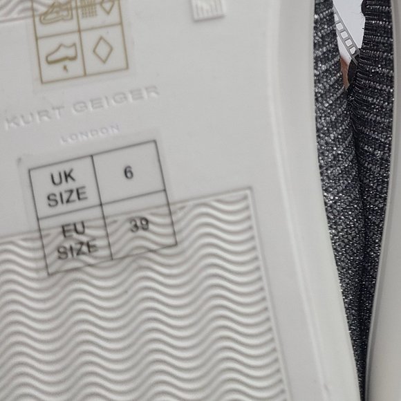 Kurt Geiger London Ludo Metallic Crystal Trainers - Picture 12 of 12